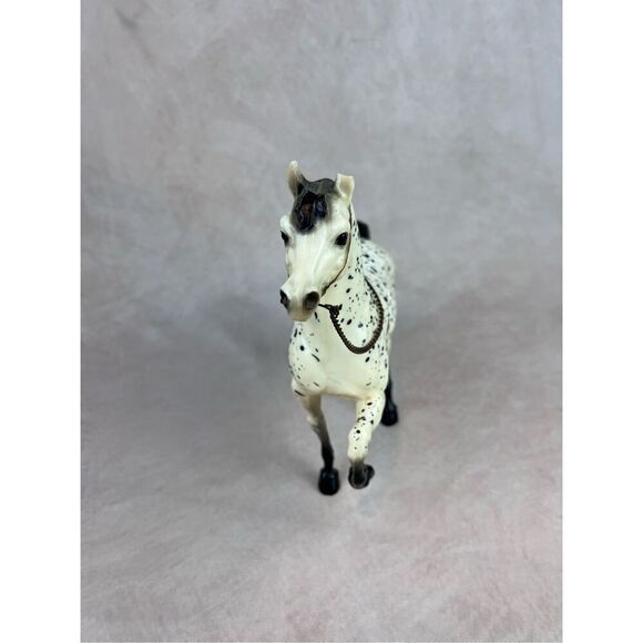 Vintage Breyer Glossy Western Prancing Horse #115 Cheyenne Leopard Appaloosa ‘63 - Picture 12 of 13